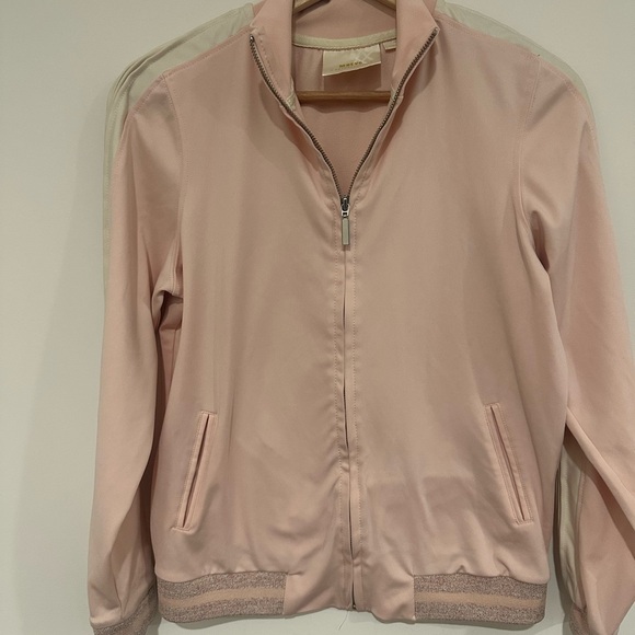 Maeve Light Pink track Jacket size S: Anthropologie - Picture 1 of 6